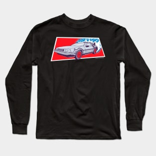 Back to Delorean Long Sleeve T-Shirt